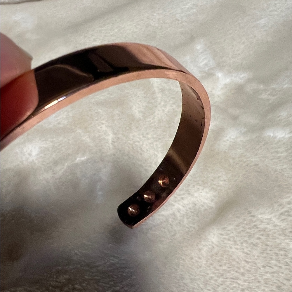NWOT 🧲 BUNDLE OF 2 MAGNETIC COPPER ADJUSTABLE TOXIN CUFF BRACELETS Unisex - Picture 4 of 5